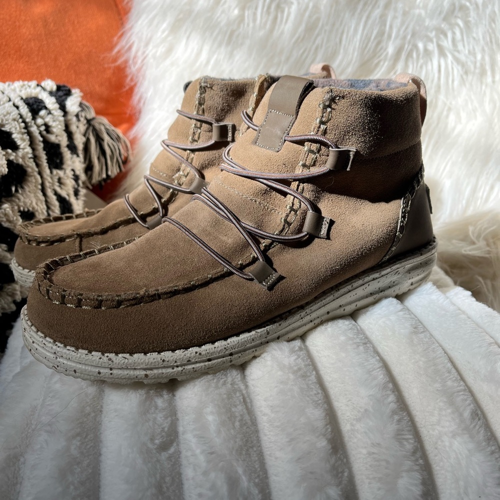 Brown Suede Ankle Boots